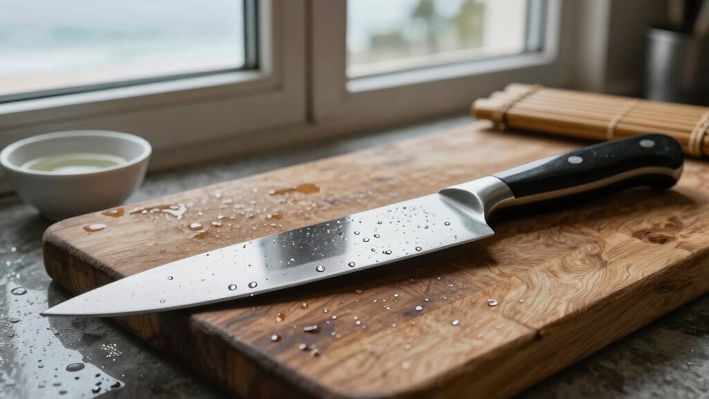 maintain knives in humid conditions