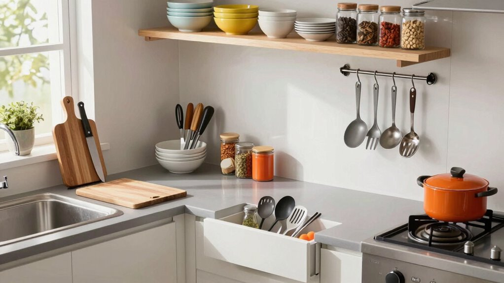 organize for efficient kitchen workflow