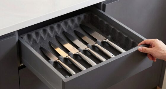 organize secure store knives