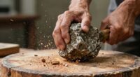 overexerting with heavy chopping