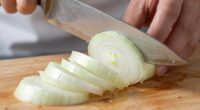 precise thin onion slicing