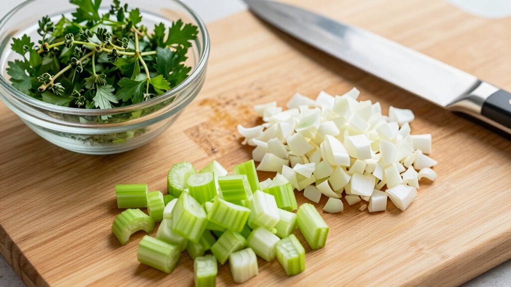 prepare aromatics for cooking