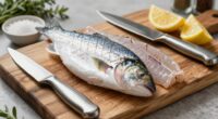 preparing fish for cooking
