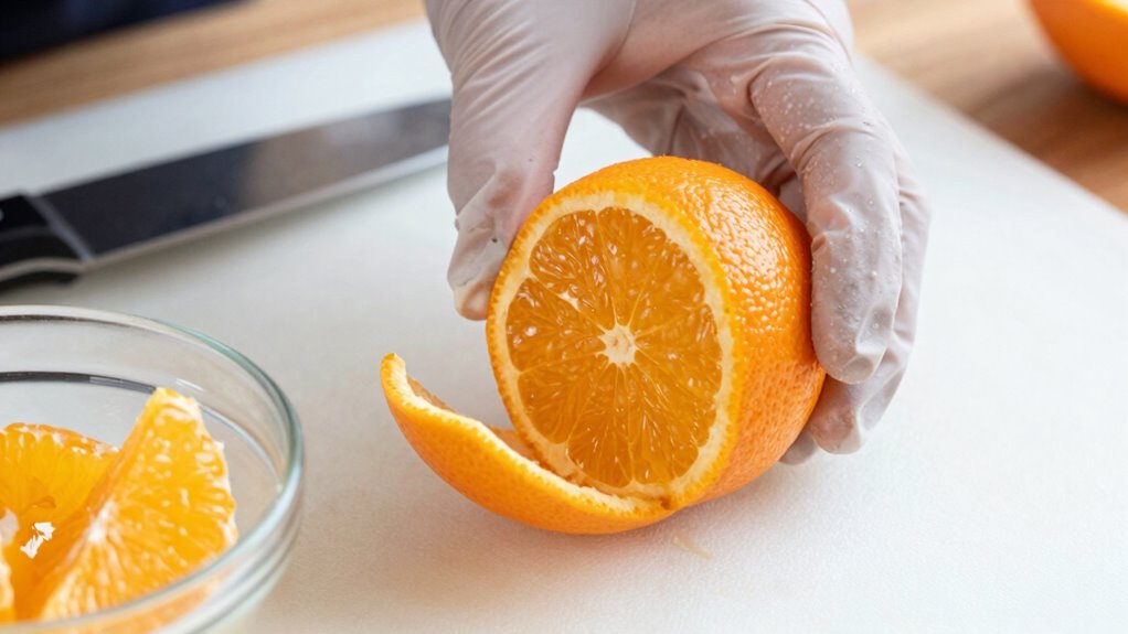 proper citrus segment preparation