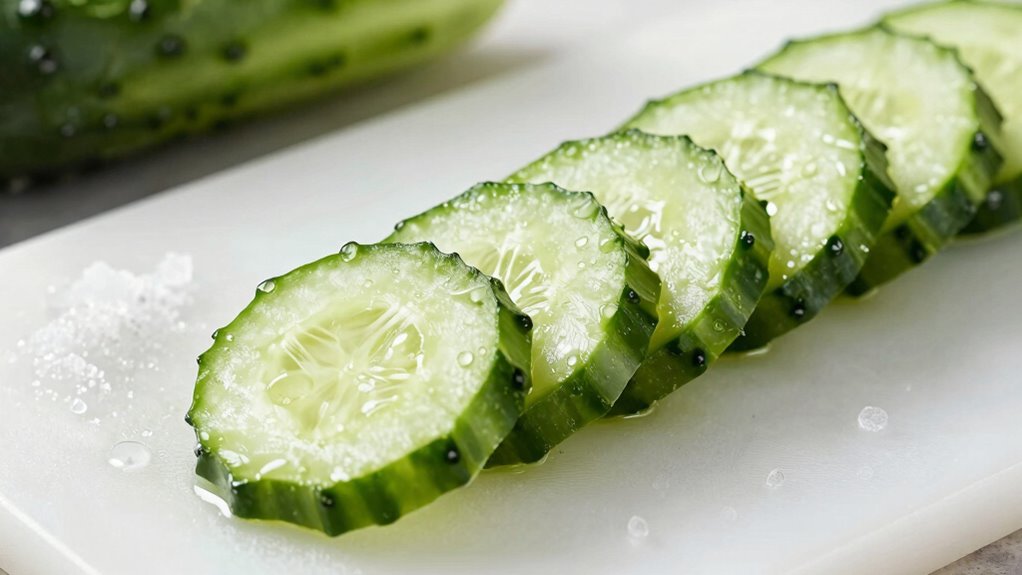proper cucumber salad preparation
