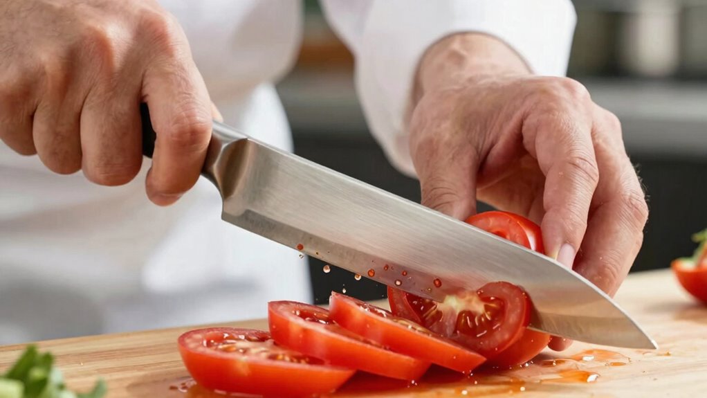 proper grip ensures safe cutting