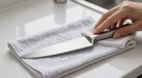 proper knife drying technique