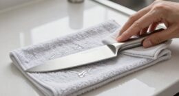 proper knife drying technique