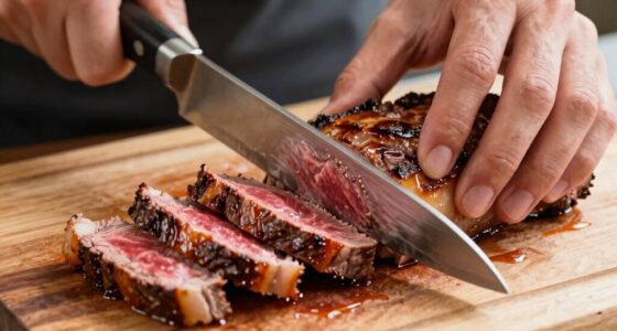 properly slicing steak thinly