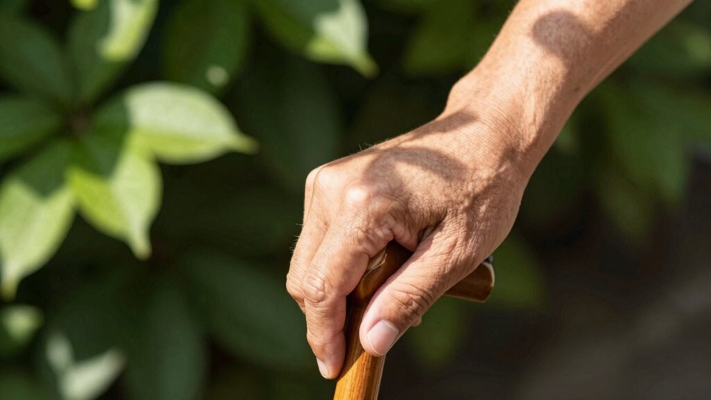 relaxed controlled guiding hand