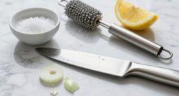 remove onion garlic fish odors