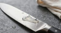 remove residues from blades