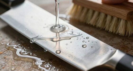 remove sticky residue from blades