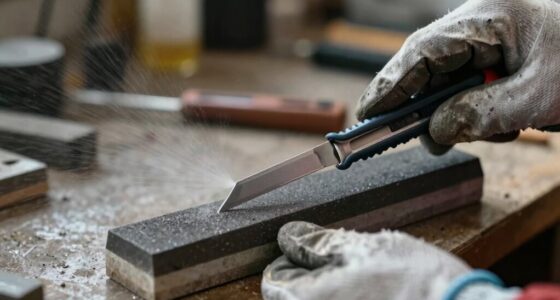 safe narrow knife sharpening