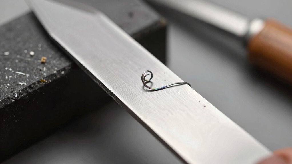 sharp uneven metal edge