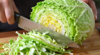 slice cabbage finely manually