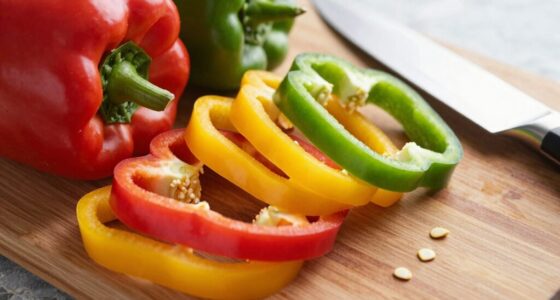 slice peppers for dishes
