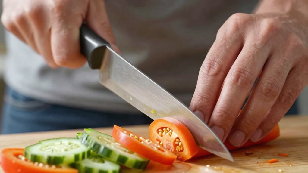 steady knife tip technique