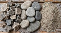 stone grit size comparison