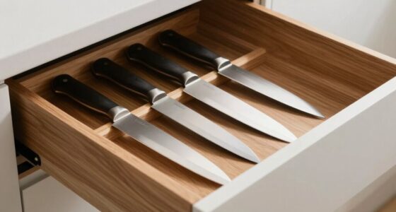 store knives safely flat