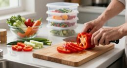 streamlined meal prep cutting process