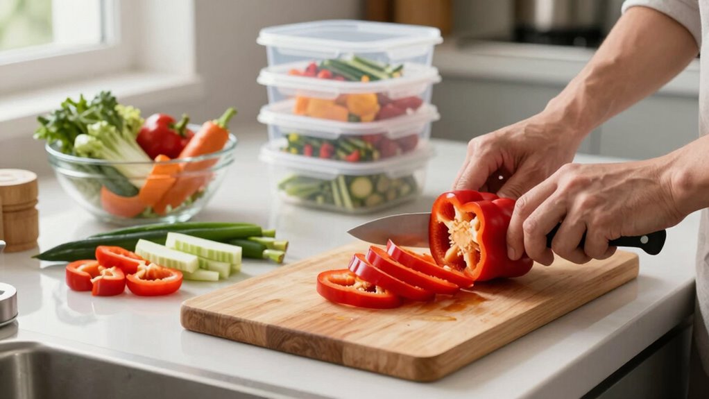 streamlined meal prep cutting process