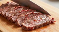thinly sliced protein preparation