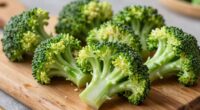 uniformly cut broccoli pieces