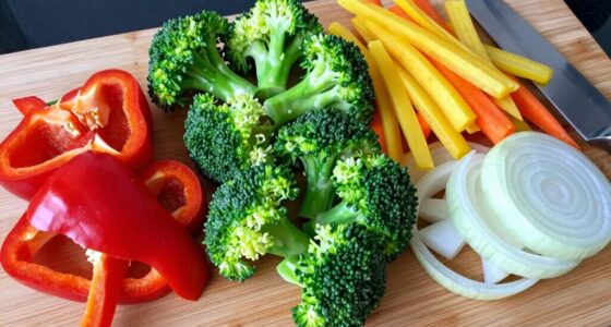 uniformly cut vegetable pieces