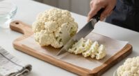 use a sharp knife carefully