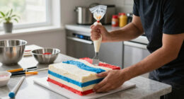 Martha's Giant Flag Cake Served 250 Guests—Here's How to Make It Yourself