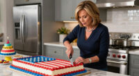 Martha Stewart Serves Huge American Flag Cake with 250 Pieces for Founding Father-Themed Party