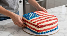Martha Stewart Serves Huge American Flag Cake with 250 Pieces for Founding Father-Themed Party