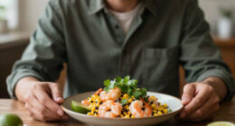 Cilantro-Lime Shrimp with Corn