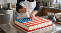 Martha Stewart Serves Huge American Flag Cake with 250 Pieces for Founding Father-Themed Party
