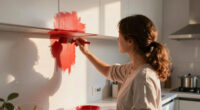 This Renter Gave Her Tiny, Bland Kitchen a Bold Red Makeover