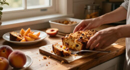 Peach Cobbler Loaf
