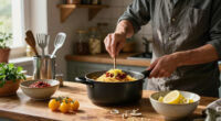 Spaghetti Con Colatura Di Alici, ’Nduja, Limone E Pomodorini Gialli
