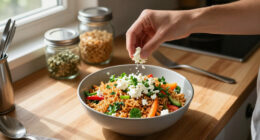 Crispy Rice Salad With Feta
