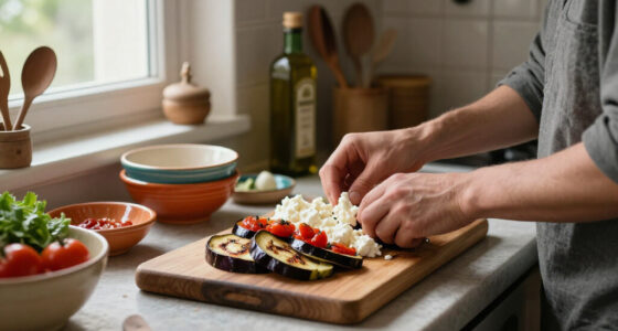 Melanzane, Pomodorini Confit E Ricotta Salata, Antipasto Vegetariano