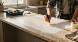 90S Countertops Look Completely Different After A Kitchen Got A Paint Redo