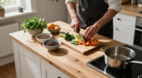 In Plant-Based Chef Alfie Steiner's New Scandi-Style London Kitchen, Ingredients, Saucepans, And Cookbooks All Become Part Of The Decor
