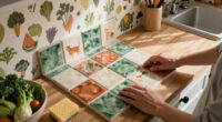 Vegetable Wallpaper And Animal-Clad Handmade Tiles Add Playful Charm To This Maryland Farmhouse