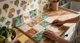 Vegetable Wallpaper And Animal-Clad Handmade Tiles Add Playful Charm To This Maryland Farmhouse